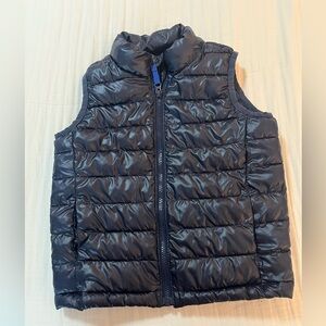 Primary puffer vest- Navy size 6-7 kids